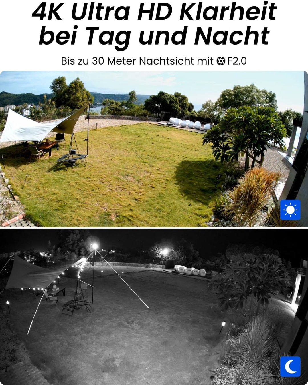 Reolink 4K Überwachungskamera Aussen Set, 8CH Videoüberwachung mit 4X 8MP PoE IP Kamera und 2TB HDD