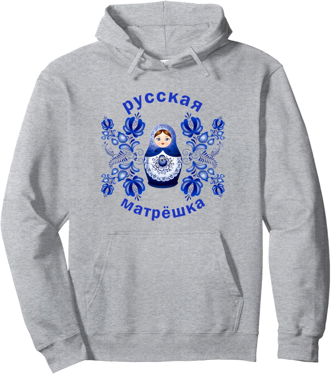 Matrjoschka Matroschka Russische Puppe Gschel Sowjetunion Pullover Hoodie