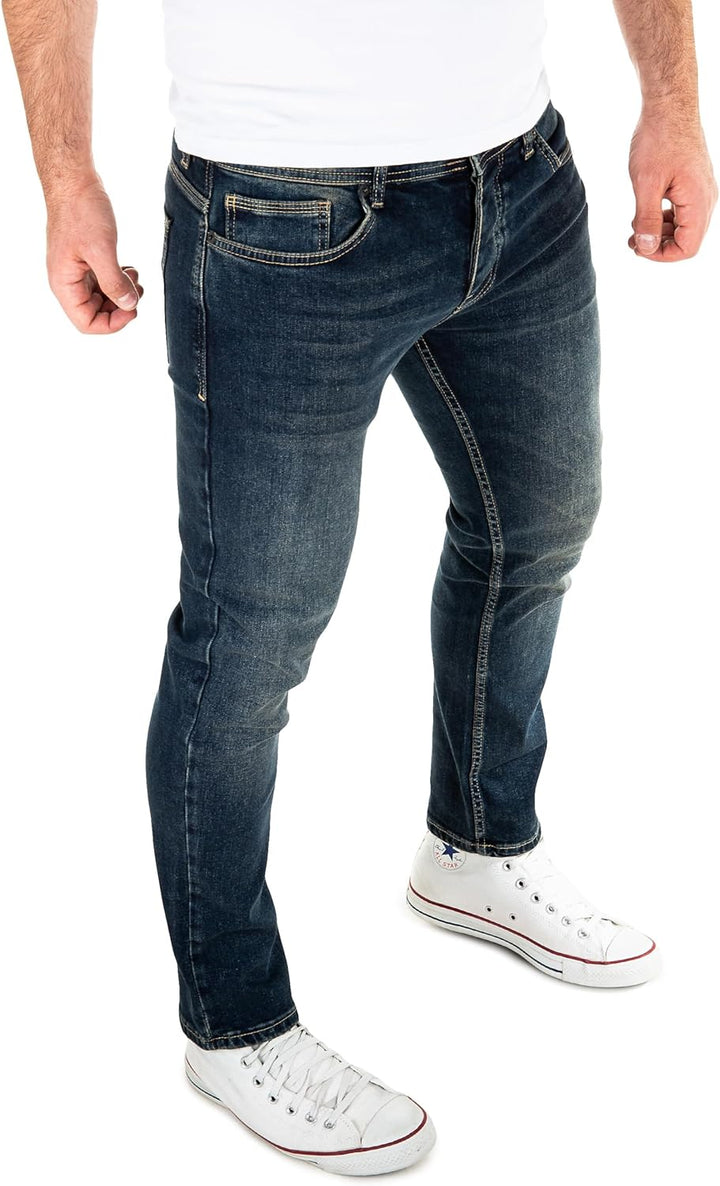 WOTEGA Herren Jeans Alistar Slim Fit 29W / 32L Blau (Total Eclipse 194010), 29W / 32L Blau (Total Ec