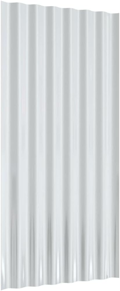 ACAGALA Dachpaneele Wellplatte aus Metall 80 x 36 cm | 12 STK. verzinkte Stahlbleche Wandplatte Meta