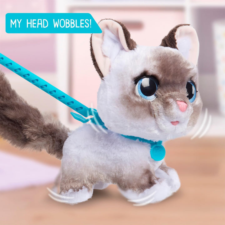 furReal Wag-A-Lots Kitty interaktives Spielzeug, 20 cm gross, hüpfendes Plüschkätzchen mit Soundeffe