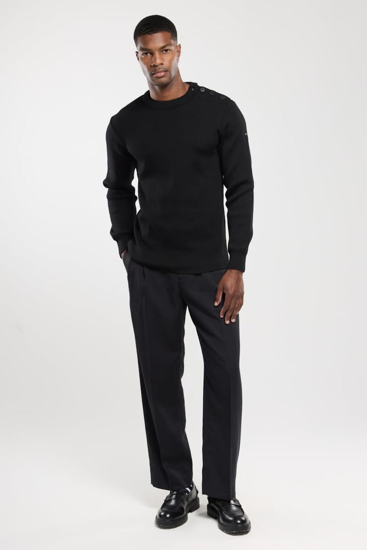 Armor Lux Herren Fouesnant Pullover XXS Noir, XXS Noir