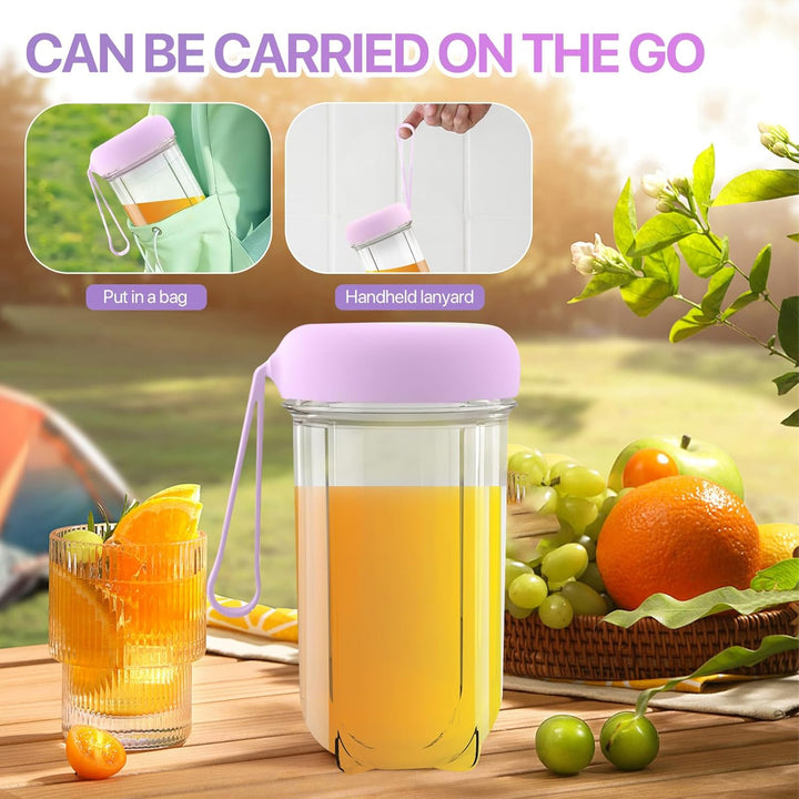 RoserRose Mixer Smoothie Maker,tragbarer mixer,Smoothie Maker to Go mit 500ml Flaschen,Geeignet für