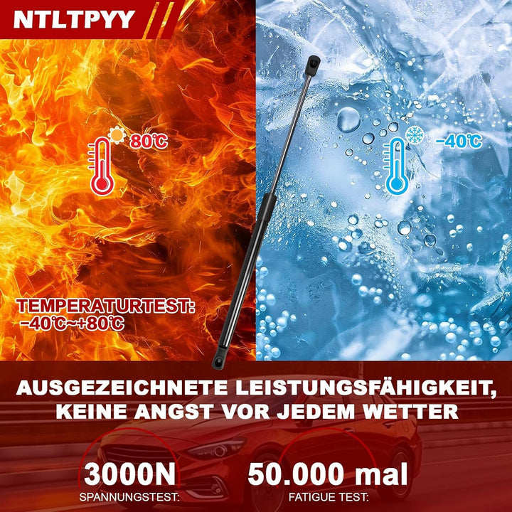 Heckklappen Gasdruckfeder Kompatibel mit Volkswagen Golf VI 2008-2013 Golf VI Van 2008-2012, 2 Stück