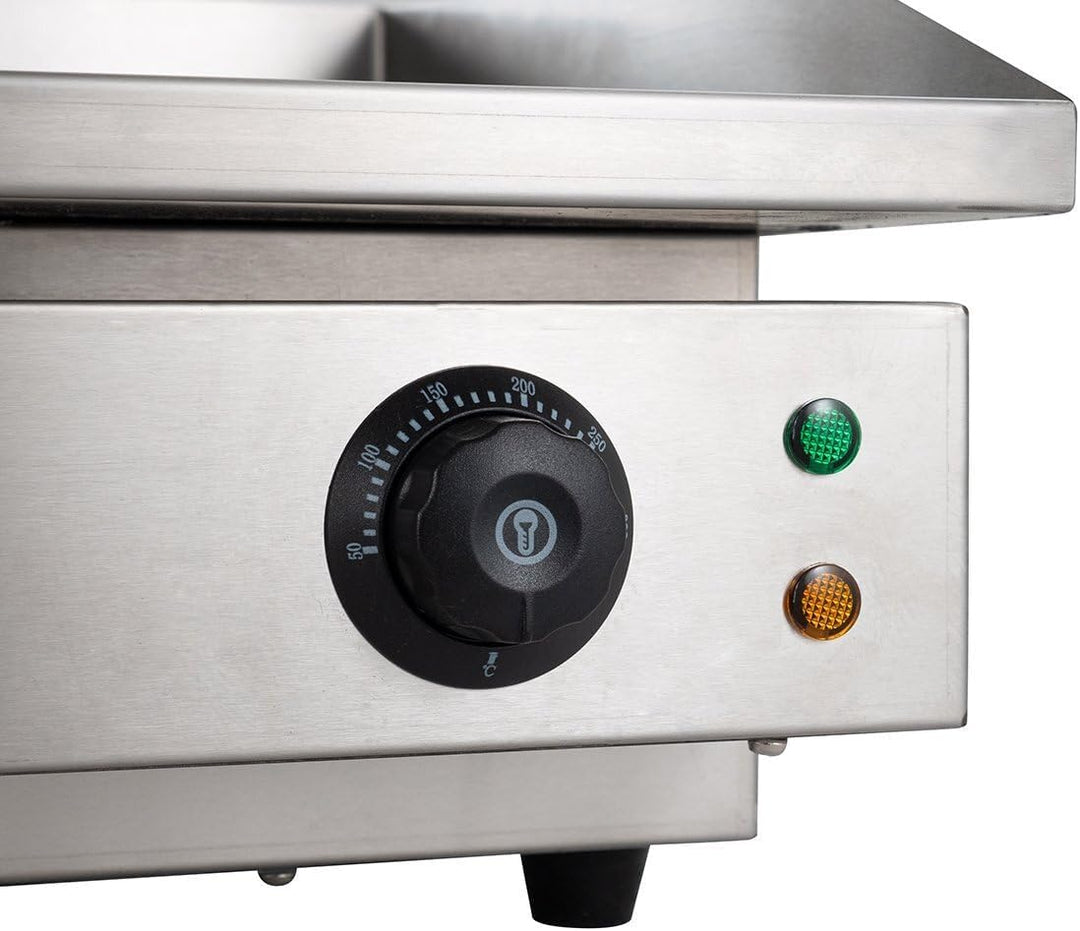 GastroHero Elektro-Grillplatte BASIC 548x350 glatt - Tischgerät Gastronomiebedarf