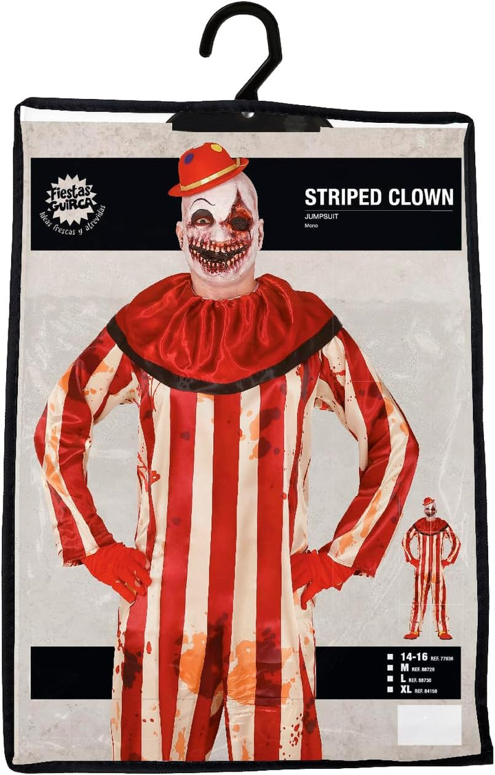 Fiestas Guirca Clown Clown Mörder Kostüm für Horror Mann Verkleidung, M