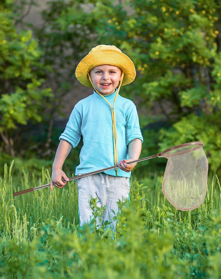 ROBUD Kids Outdoor Explorer Kit, Käferfang-Abenteuer-Sets mit Schmetterlingsnetzen, Lupen, Käferbehä