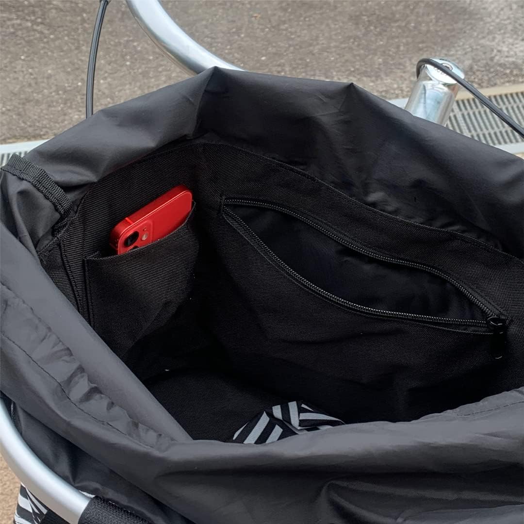 KLICKfix Unisex Fahrradtasche Schwarz Single, Schwarz Single