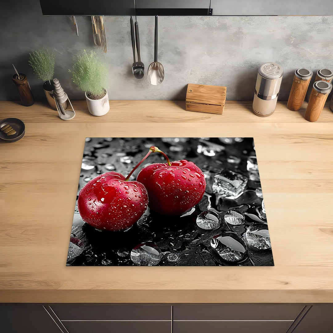 KitchenYeah© Herdabdeckplatte 59x51 cm Einteilig Herdabdeckung Abdeckplatte für Ceranfeld Abdeckung