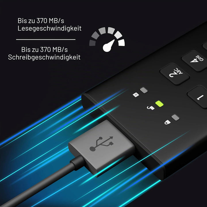 iStorage diskAshur M2 240GB – PIN authenticated, hardware encrypted USB 3.2 portable SSD. Ultra-fast