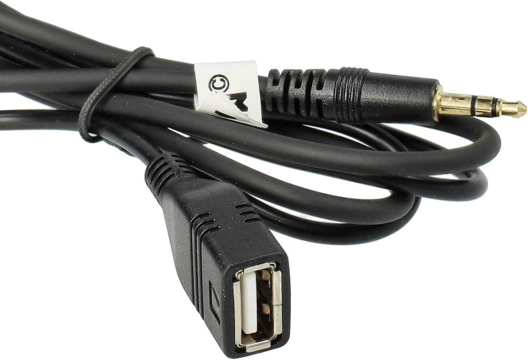 vhbw AUX Line In Adapter Kabel KFZ Radio kompatibel mit Toyota Yaris 2006-2010 Auto, Fahrzeug, USB