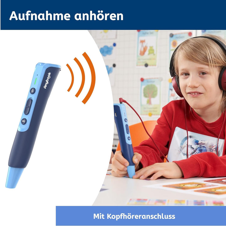 ANYBOOK Pro - der Audiostift mit Aufnahme- und Wiedergabefunktion, als Lernhilfe für Grundschule För