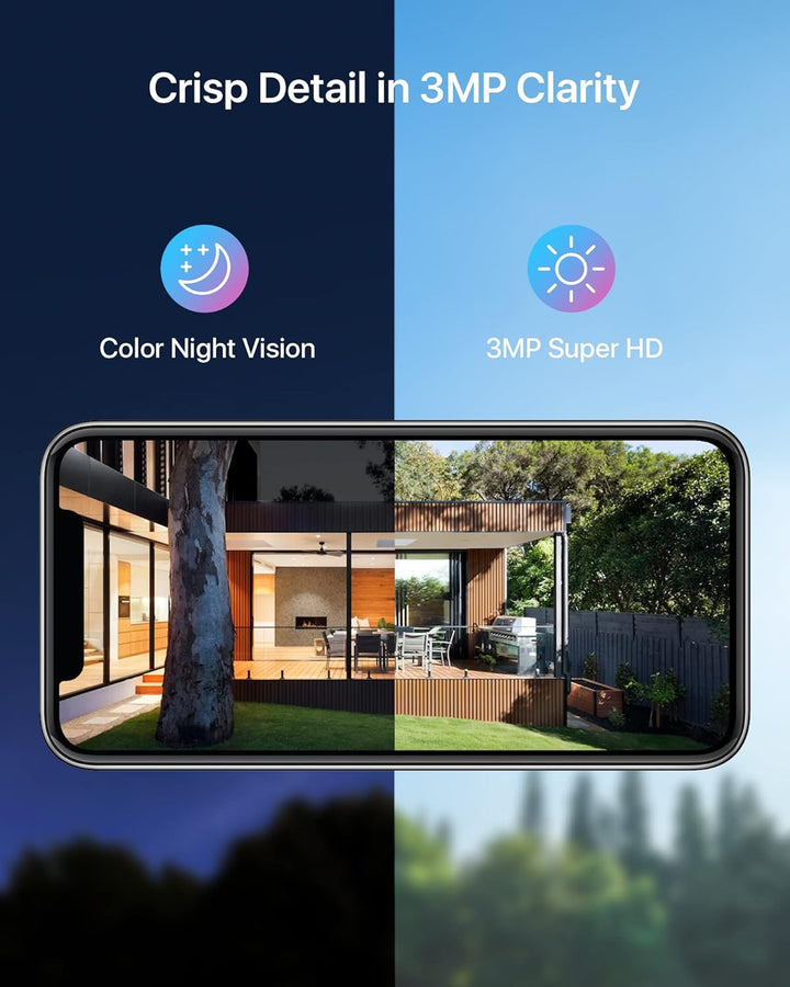 【3MP+2TB Festplatte】 ZOSI Überwachungskamera Set, 8CH 5MP H.265+ NVR und 8X 3MP WLAN IP Kamera mit B