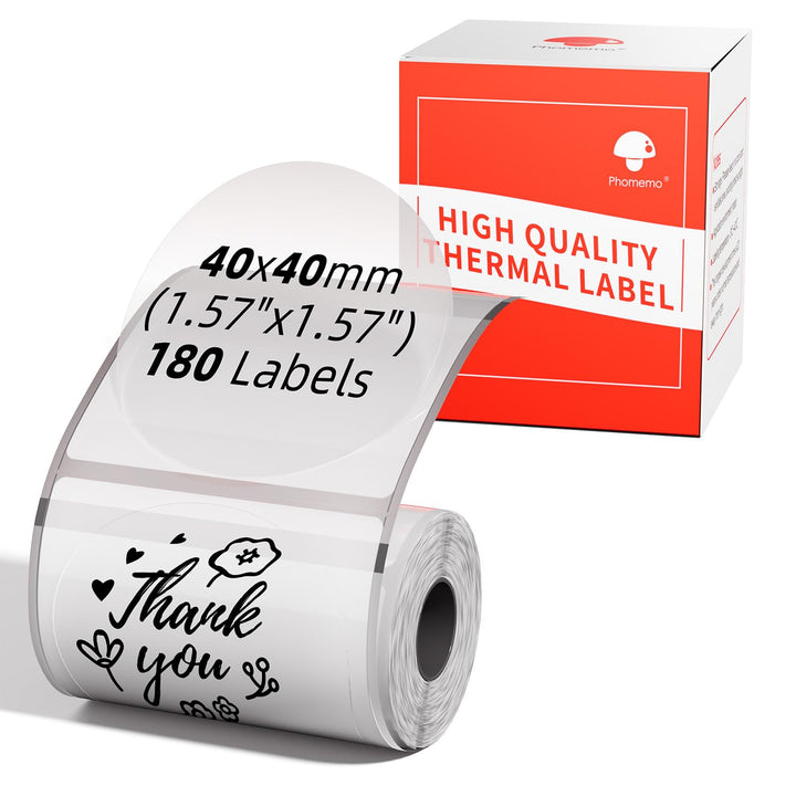 Phomemo M110 Runde Transparente Selbstklebende Etiketten für Phomemo M110/M220/M221/M200/M120/M100/M