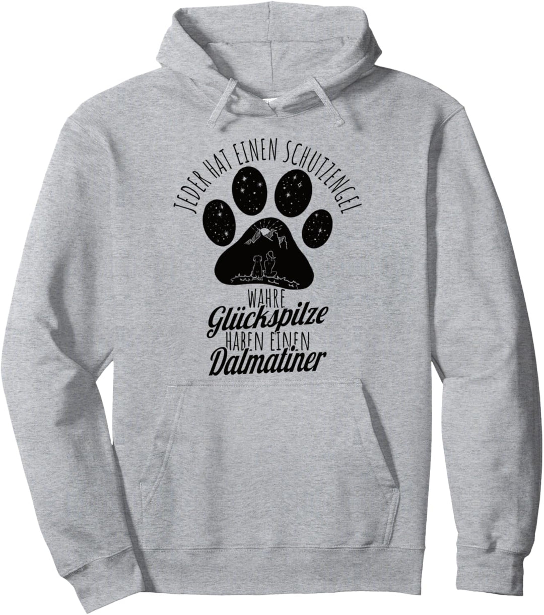 Dalmatiner Schutzengel Hunde Spruch T-Shirt Damen Pullover Hoodie