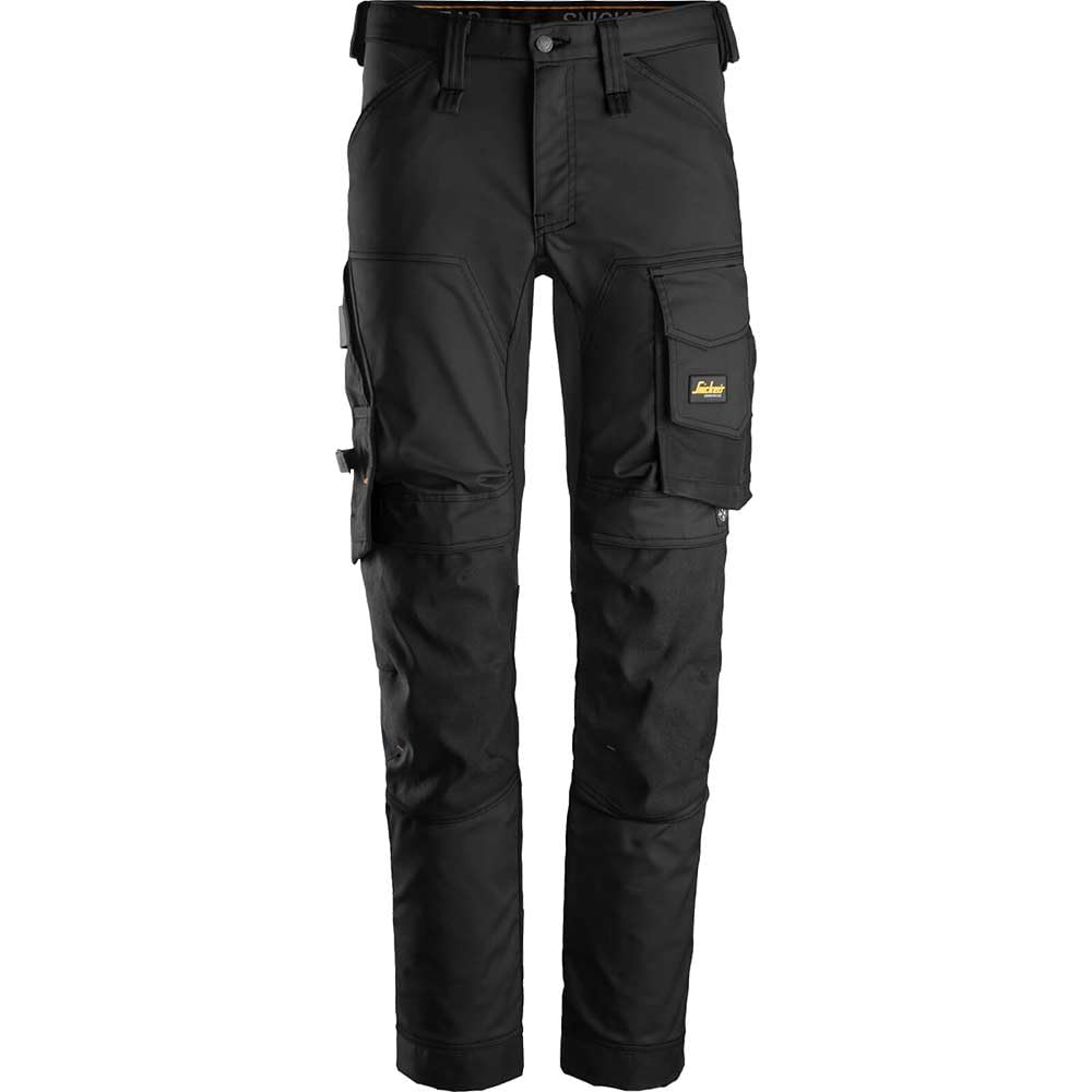 Snickers Workwear Unisex Pantalones Elásticos Negro Talla AllroundWork Elastische Hose, Schwarz, Grö