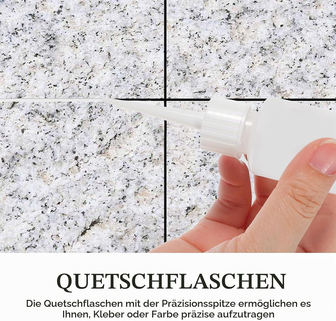 DOITOOL 20 Stücke Spritzflasche Kleine Quetschflaschen mit Kappe Nachfüllbare Condiment Squeeze Flas