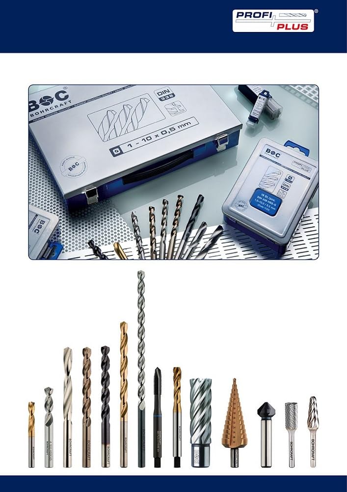 Kegelsenker HSS DIN 335 C in Metallkassette 6-tlg. 6,3-8,3-10,4-12,4-16,5-20,5 mm / KS6 HSS