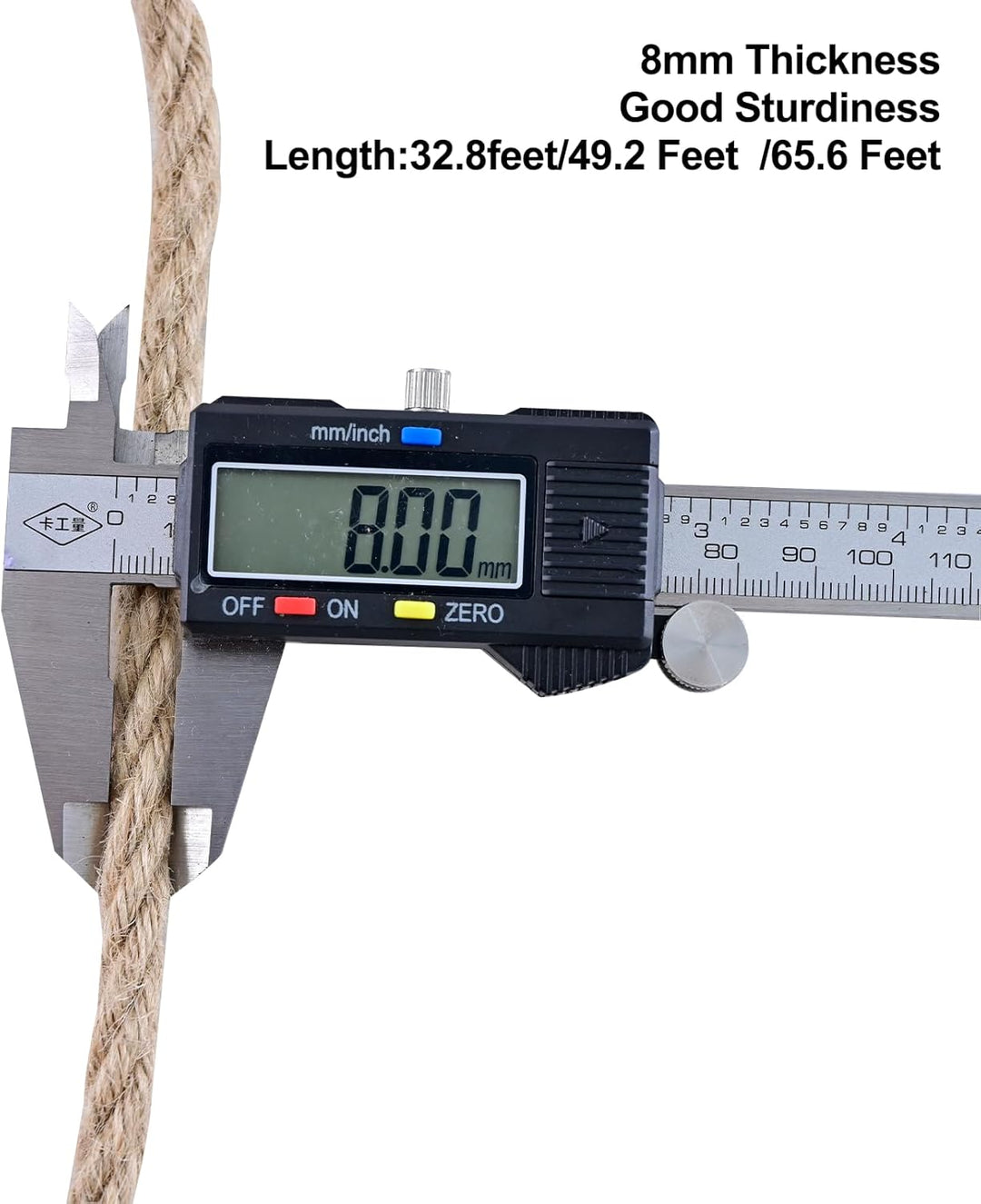 Juteschnur, Juteseil 8mm 15M Kordel Natur Hanfseil für Garten Schnur Paketschnur Pflanzen Kordel Bas