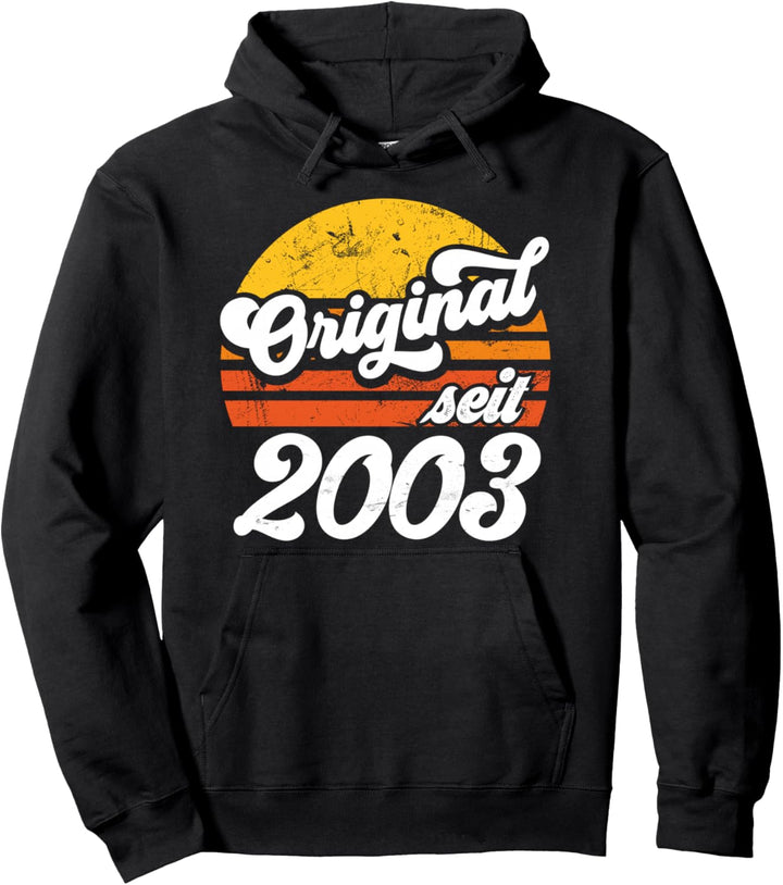 19. Geburtstag Geschenk | Retro Original seit 2003 Geschenk Pullover Hoodie