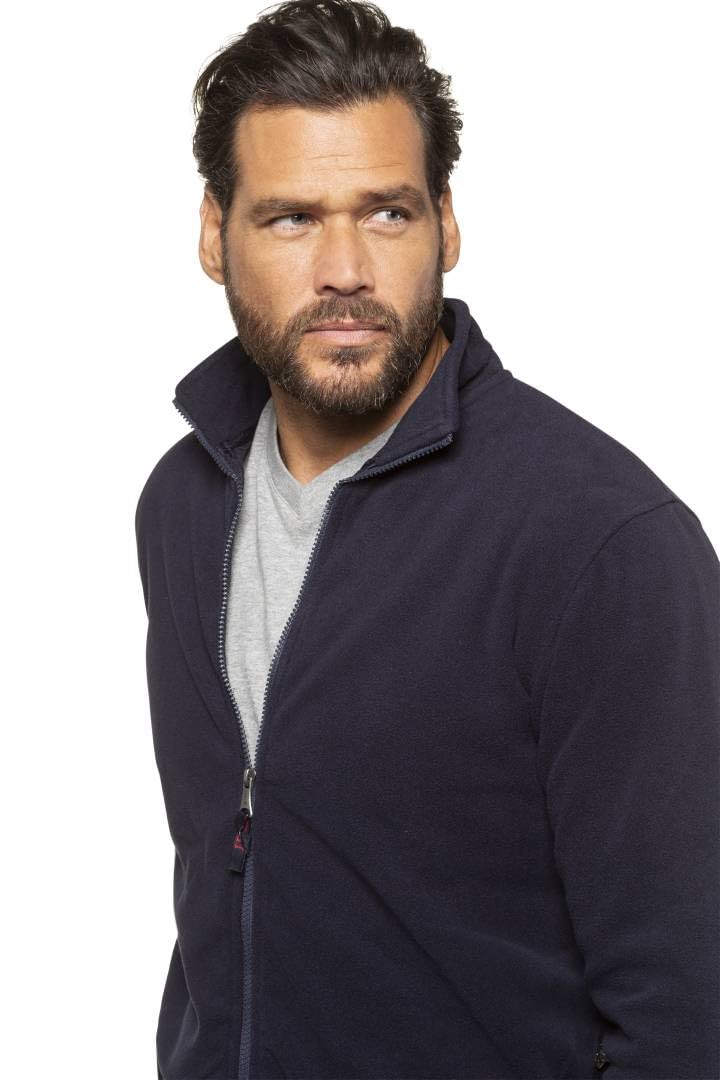 JP 1880 Herren Fleecejacke, Dunkel Marine