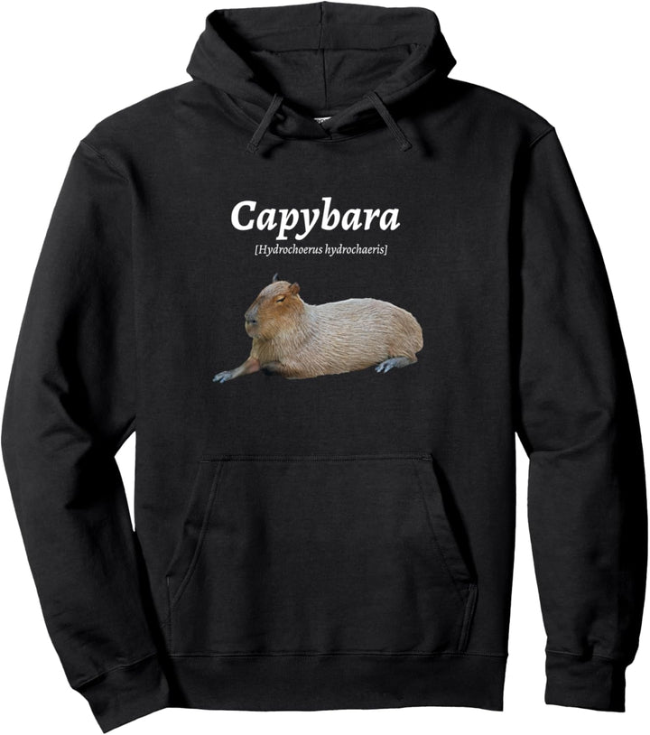 Lustiges Süsses Capybara Capy Bara Wasserschwein Definition Pullover Hoodie