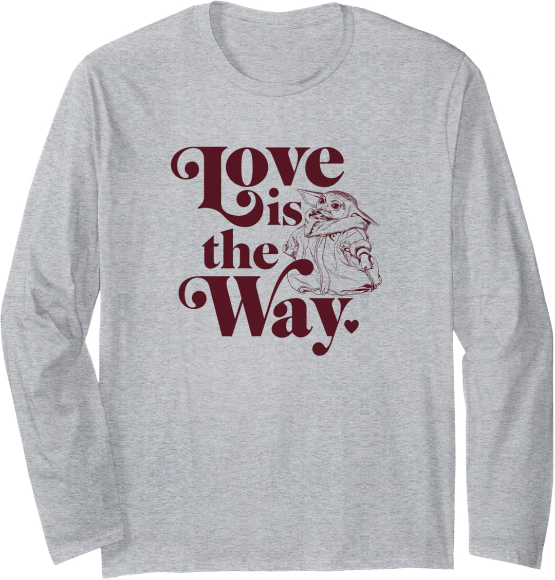 Star Wars: The Mandalorian The Child Valentine The Love Way Langarmshirt