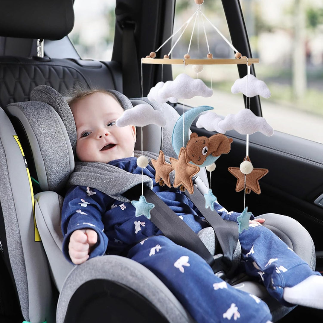 Stubenwagen-Spielzeug, babyfreundliche Ästhetik, 45 x 23 cm, Krippen-Mobile, Kinderzimmerdekoration,