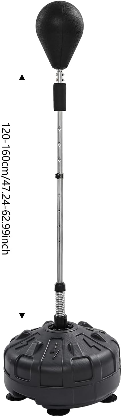 Punchingball Boxstand Standbox Trainer, Standboxsack mit 1 Speed Boxtasche, 90 °Rückprallwinkel, Höh