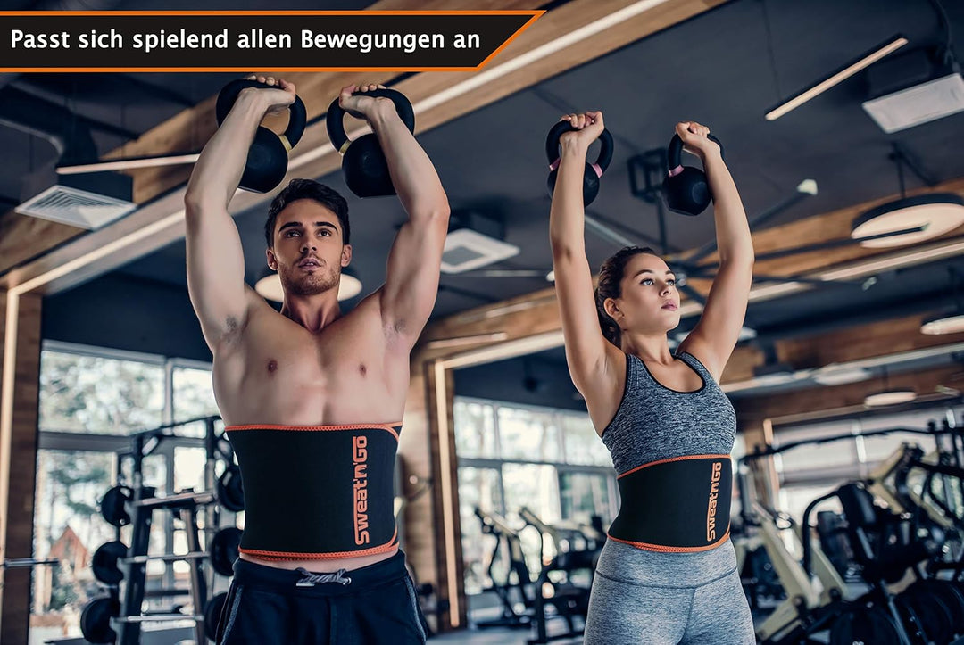Sweat 'n' Go Bauchweggürtel - Starkes Schwitzen Durch Extra Dickes Neopren - Schwitzgürtel Mit Extre