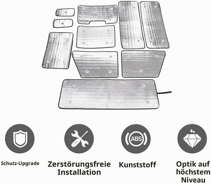 Windschutzscheibe Sonnenschutz Auto Faltbarer UV-Strahlen Reflektor Auto Frontscheibe & Vollfenster