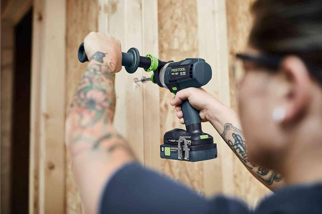 Festool Akku-Schlagbohrschrauber TPC 18/4 5,0/4,0 I-Set QUADRIVE (mit Akkupacks, Schnellladegerät, W