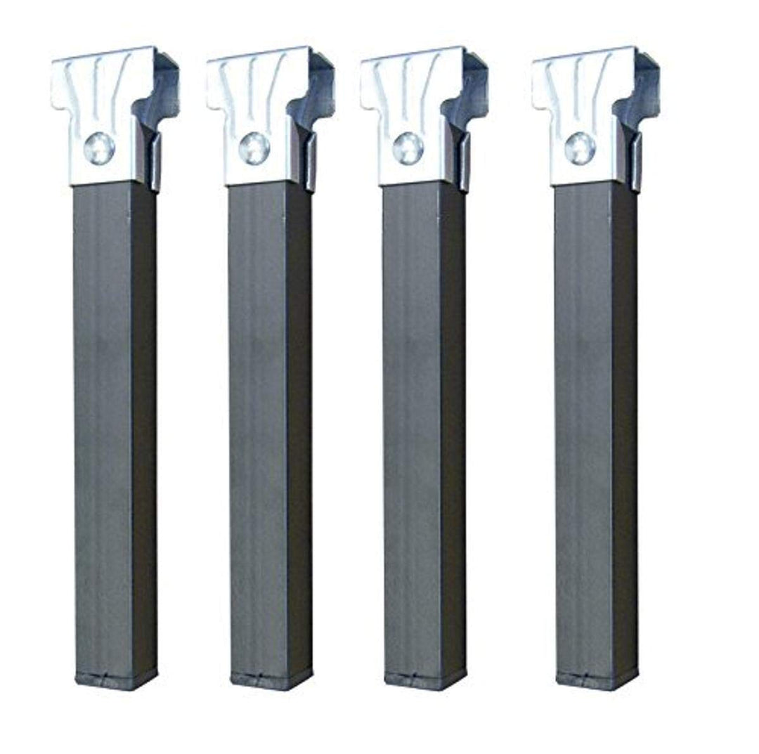 IMEX EL ZORRO 4 Füsse für Lattenrost, ohne Rollen, Metall, neutral, 39x5x3 cm 39x5x3 cm Neutral, 39x