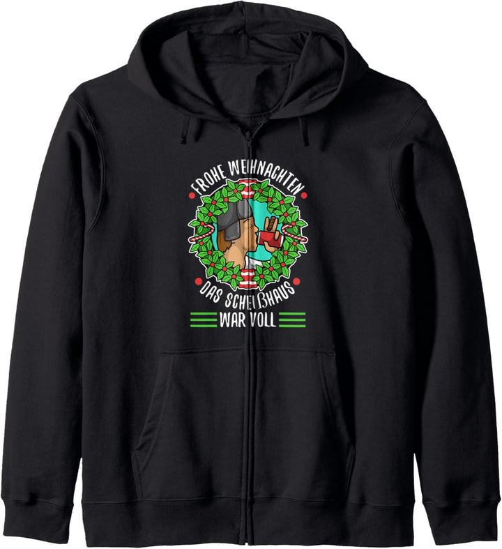 Frohe Weihnachten das Scheisshaus war voll Kapuzenjacke