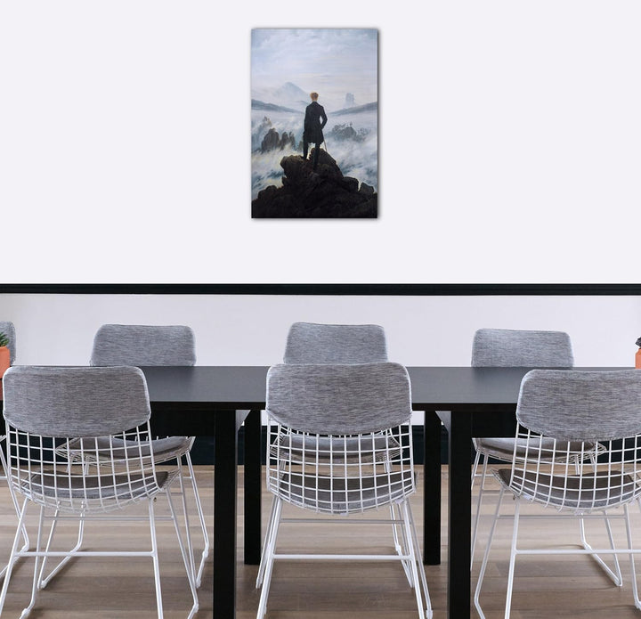 Printed Paintings Leinwand (60x80cm): Caspar David Friedrich - Wanderer über dem Nebelmeer 60x80 cm,