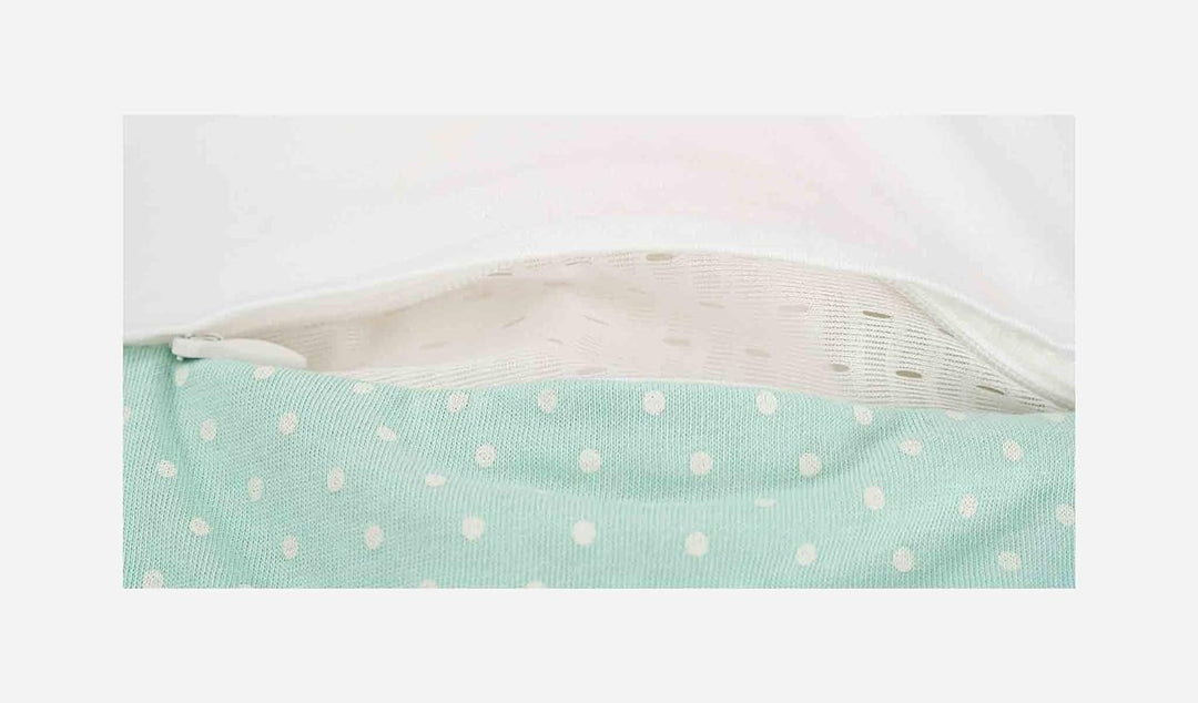 Träumeland S0100307 Aussenschlafsack LIEBMICH Pünktchen mint, Grösse 80/86, mehrfarbig