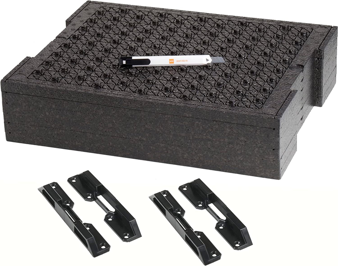 Bosch Sortimo Schnitteinlagen-Set | kompatibel mit L-BOXX 136 | Schaumstoffeinlagen | Einzelbox Eins