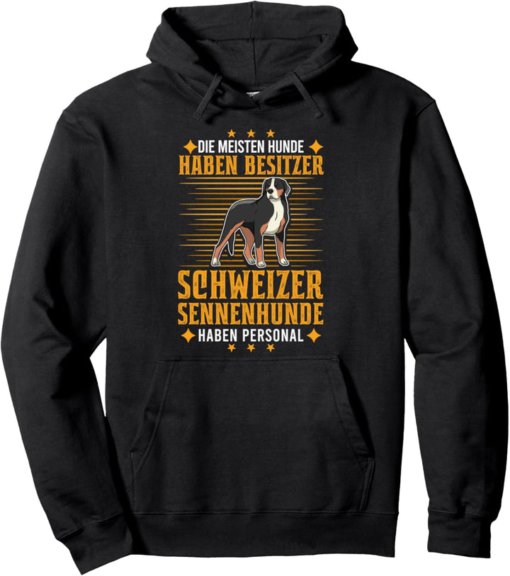 Grosser Schweizer Sennenhund Personal Schweizer Hund Pullover Hoodie