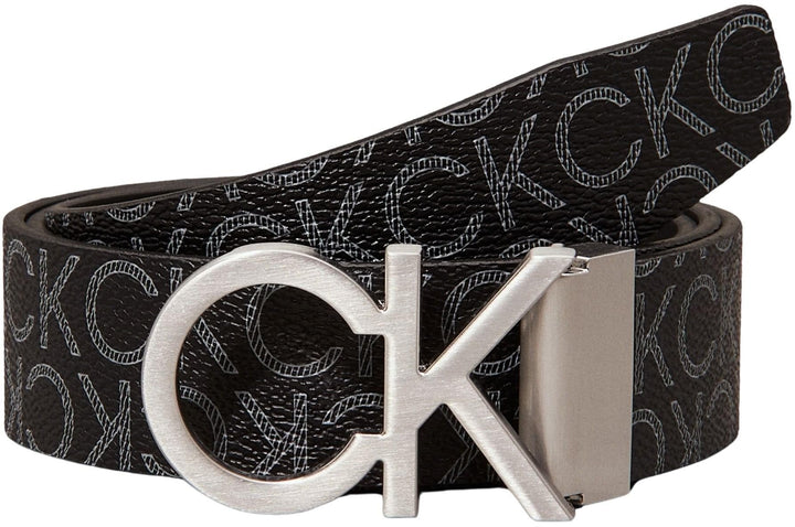Calvin Klein Herren Gürtel 80 Schwarz (Black Monogram), 80 Schwarz (Black Monogram)