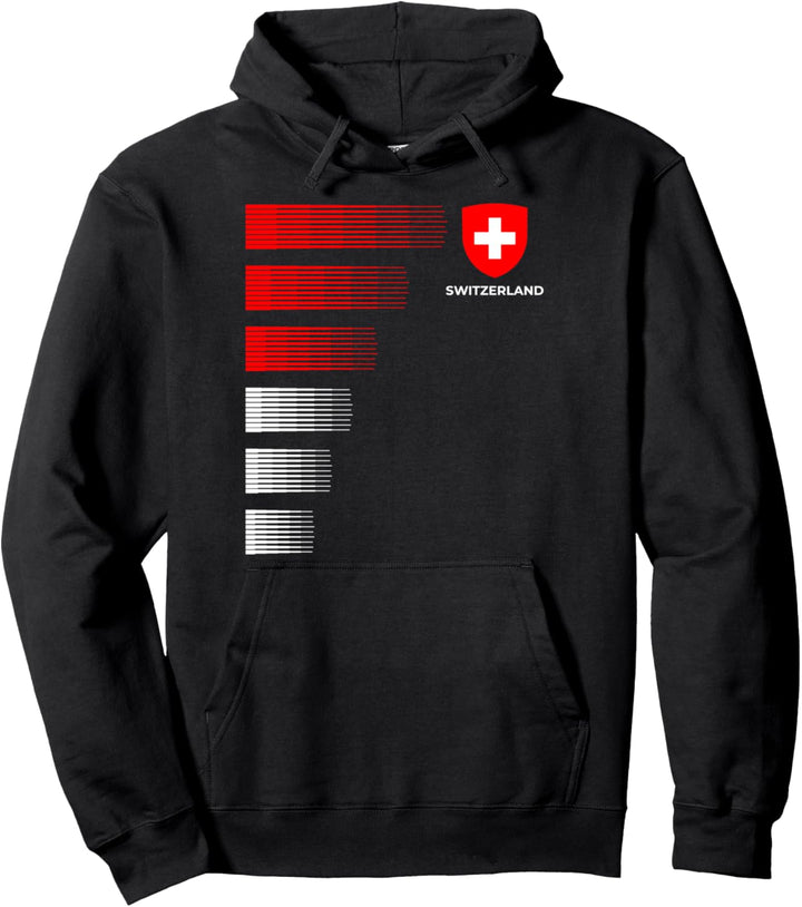 Schweizer Flagge Emblem - Swiss Pride Ancestry Heritage Pullover Hoodie