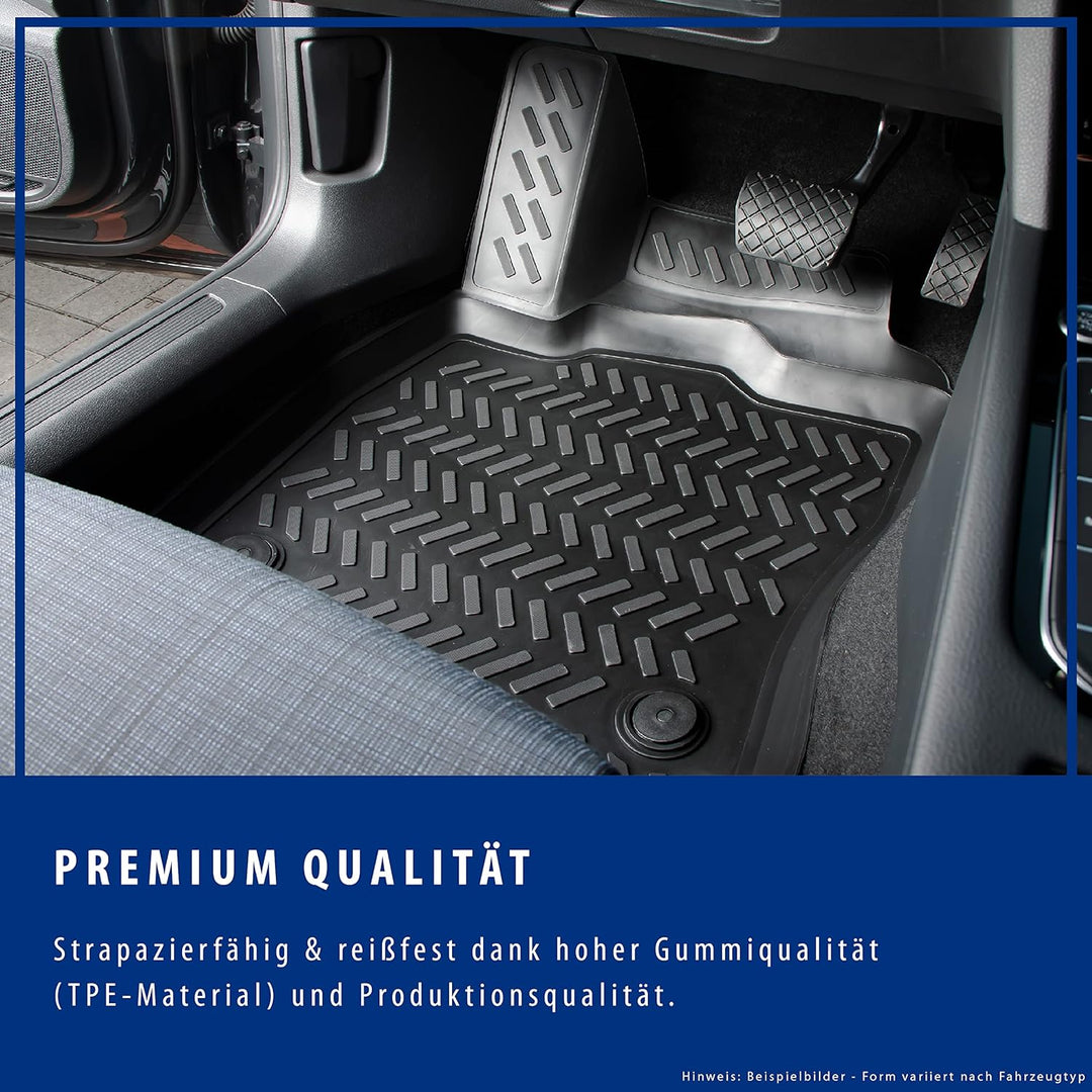 Design 3D Gummimatten Set für Hyundai Tucson (III) ab 2015 | Hoher 5cm Rand TUCSON III (Baujahr ab 2