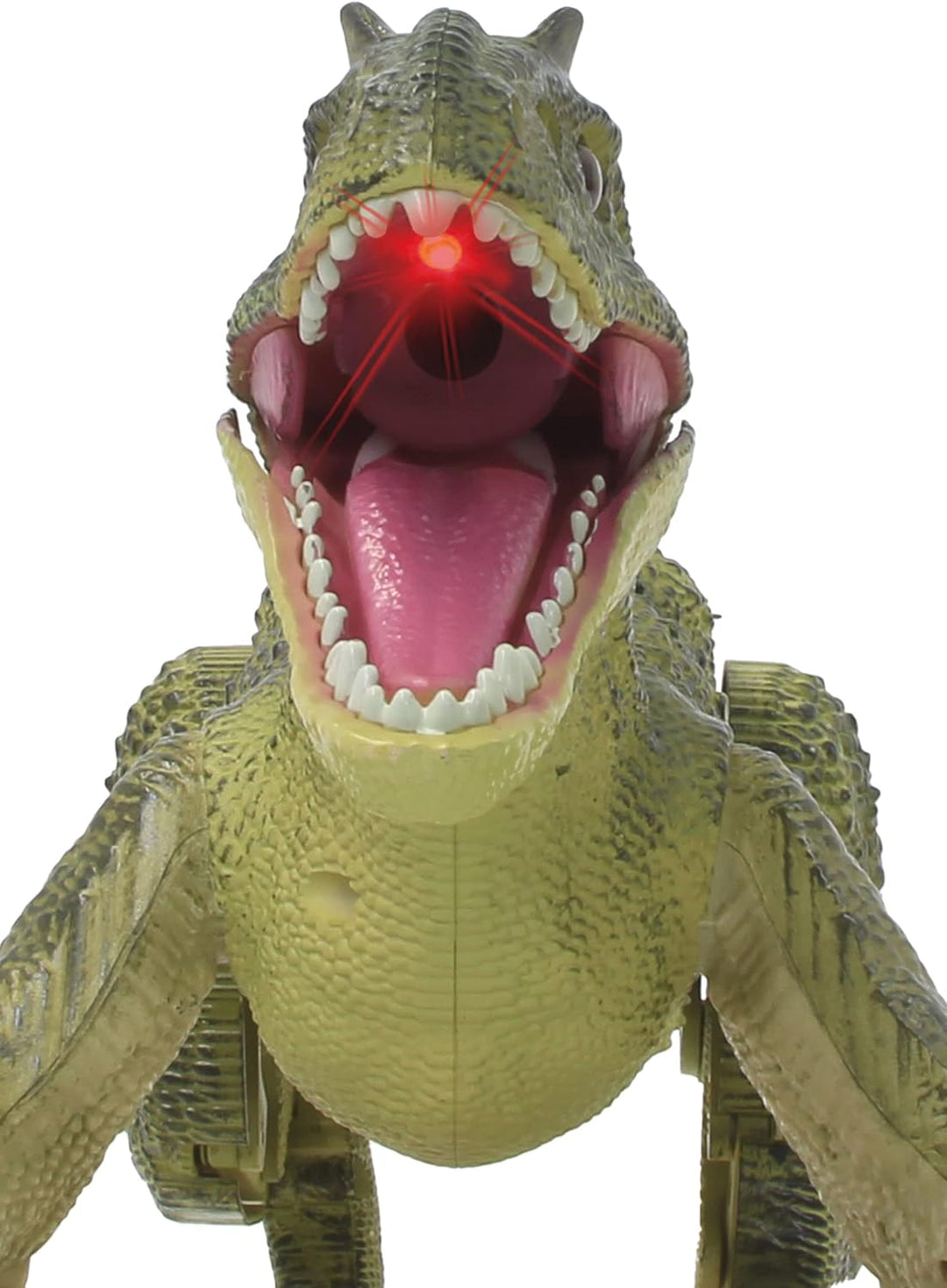 JAMARA Dinosaurier Exoraptor Li-Ion 3,7V 2,4GHz - Vorderfüsse auf 2 Rollen, bewegliche Teile, realis