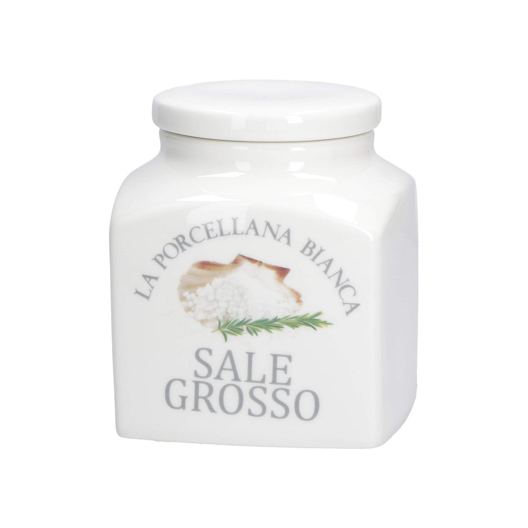 LA PORCELLANA BIANCA - Gedeckter Behälter Deco Rock Salt, Nylon/A - Aufbewahrung, Gläser und Behälte