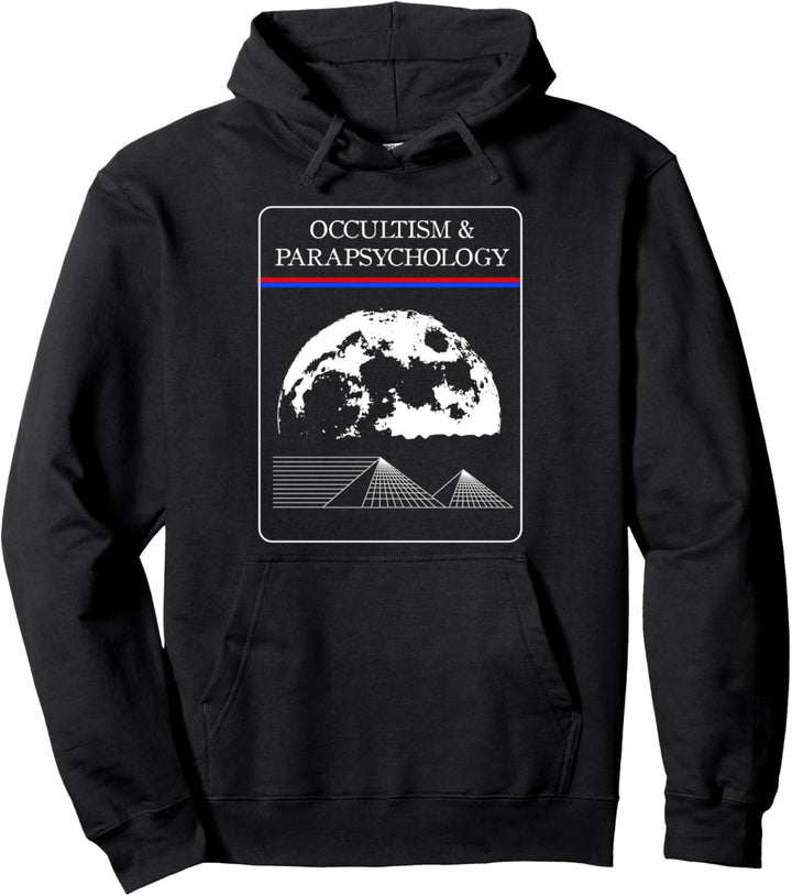 Gothic Occultism & Parapsychology Goth Satanic Moon Pullover Hoodie
