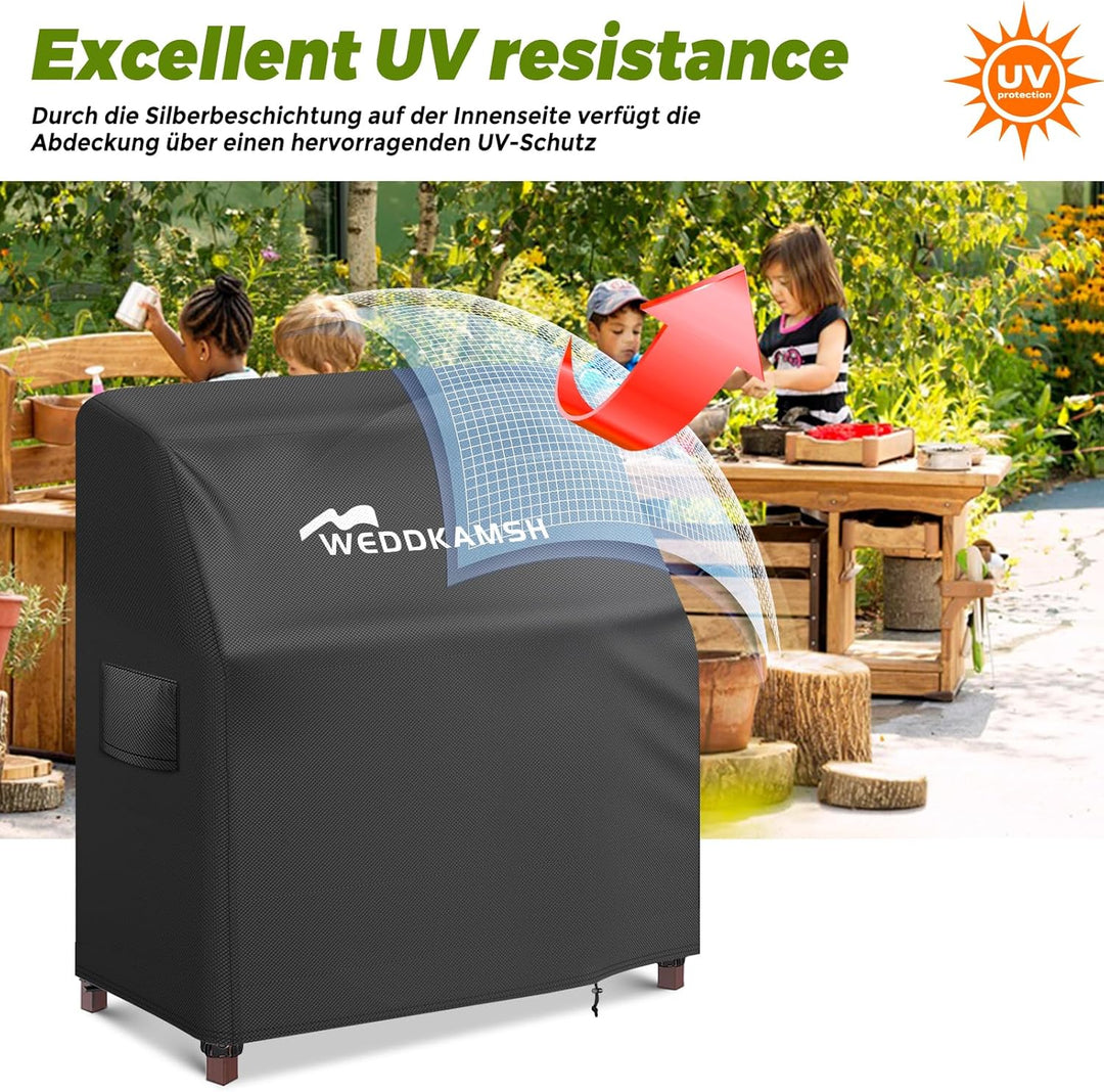 Matschküche Abdeckung 110x50x90cm (WxTxH), Abdeckung Matschküche Kinder Outdoor Schutzhülle für Outd