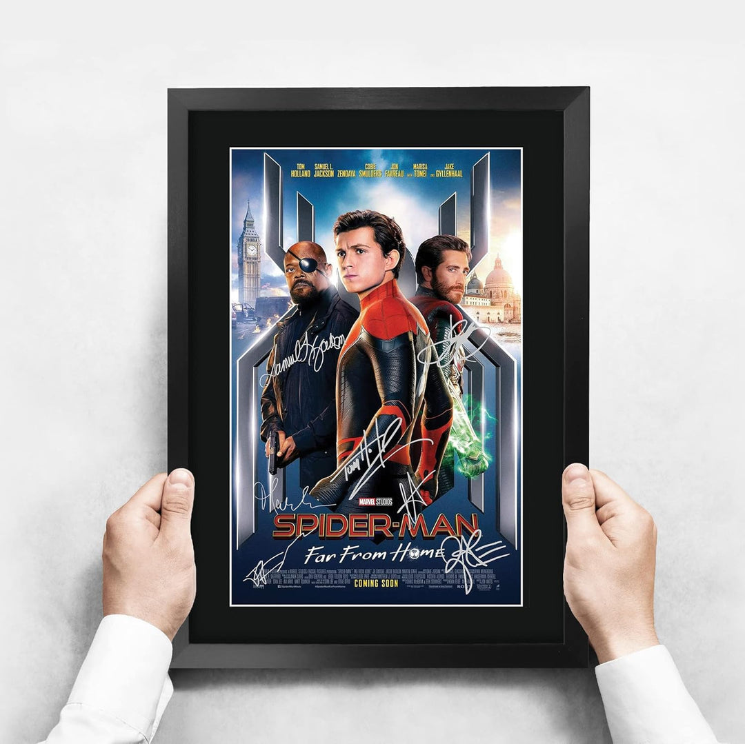 HWC Trading A3 FR Spider-Man: Far From Home Movie Poster Tom Holland Signed Geschenk GESTALTET A3 Sp