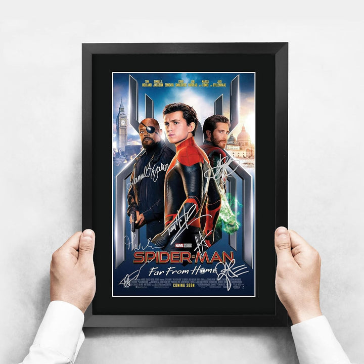 HWC Trading A3 FR Spider-Man: Far From Home Movie Poster Tom Holland Signed Geschenk GESTALTET A3 Sp