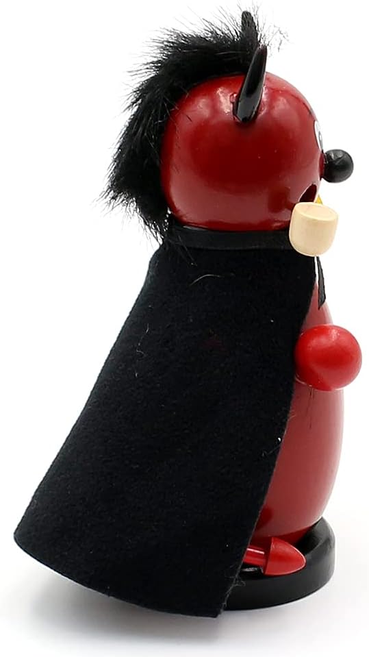 Dekohelden24 Teuflisch gut aussehende Räucherfigur, ca. 13 cm, Kleiner Teufel, Kleiner Teufel