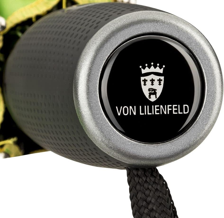 VON LILIENFELD Regenschirm Taschenschirm Raffael: Engel Auf-Zu-Automatik Windfest Leicht Stabil Kuns