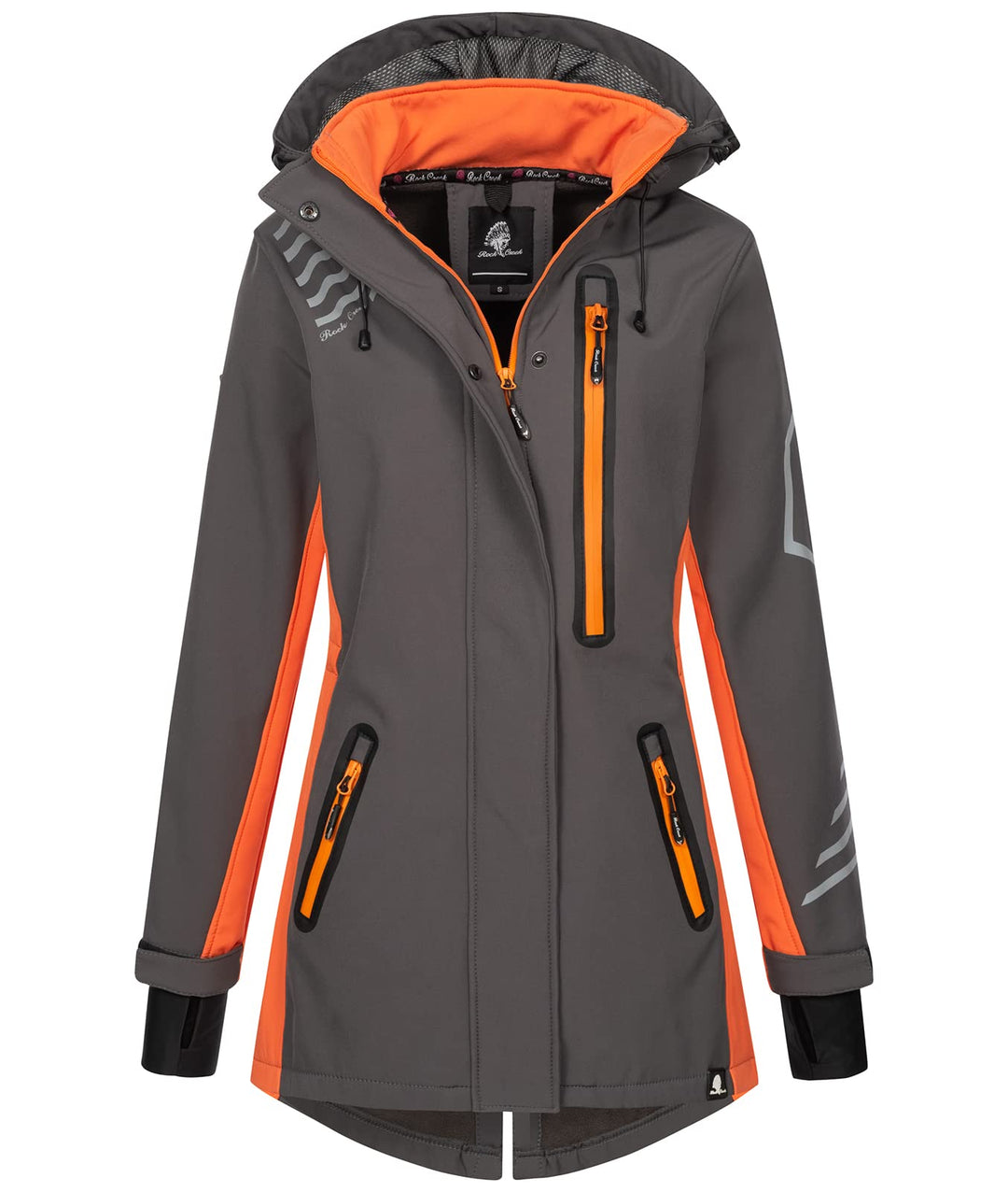 Rock Creek Damen Softshell Jacke Mantel D-491 XXL Anthrazit, XXL Anthrazit